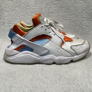 Nike Air Huarache White Safety Orange Men's 8.5 Sneakers Athletic Shoes with Box
